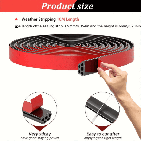 1pc Door Gap and Bottom Sealing Strip - 10M